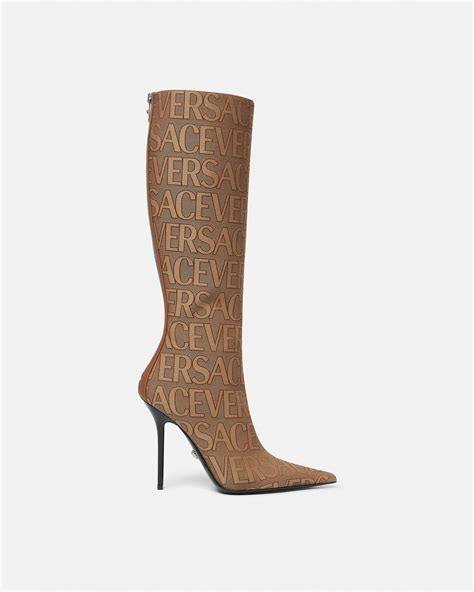 versace boots female|Versace denim boots.